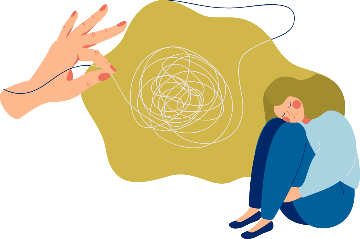 Illustration representing depression prevention